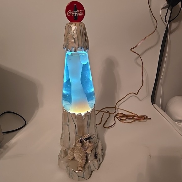 Vintage Coca Cola Premiere Edition Lava Lamp 1998 Polar Bear 3004/10000